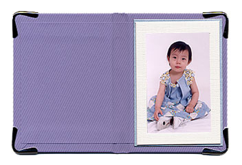 minimini台紙レザー紫