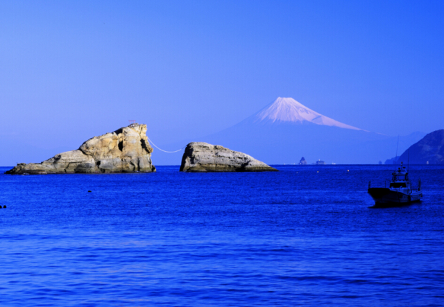 特選クリスタル富士山写真＆高級アルミ額縁セット-B002