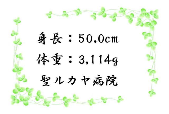 命名　クローバー