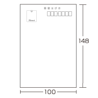 喪中はがきグレー枠