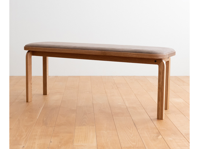 COCCO ベンチ DENTOU KOUGEI 伝統工芸 無垢材 森宣雄 2人掛け クッション付き