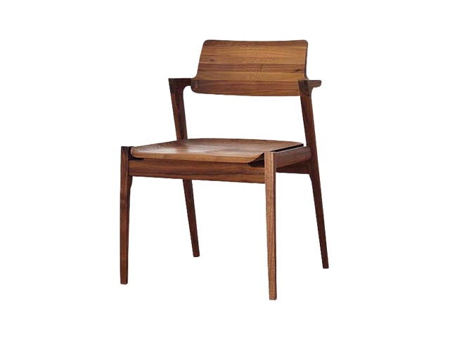 Koti アームレスチェア WOOD 板座 コティ ウッド 冨士ファニチア／椅子 鈴木一司 ナチュラルモダン