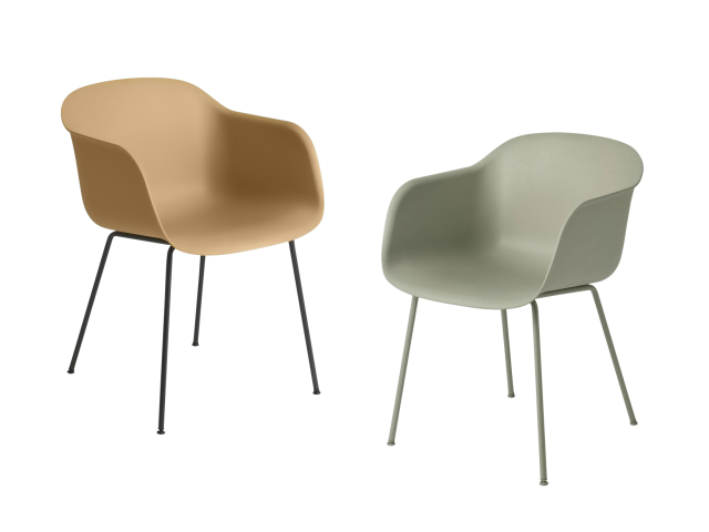 FIBER ARMCHAIR TUBE BASE muuto ムート アームチェア シェルチェア 椅子
