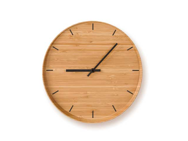 WALL CLOCK ウォールクロック TEORI テオリ 竹 和 時計 円形 ラウンド 壁掛け