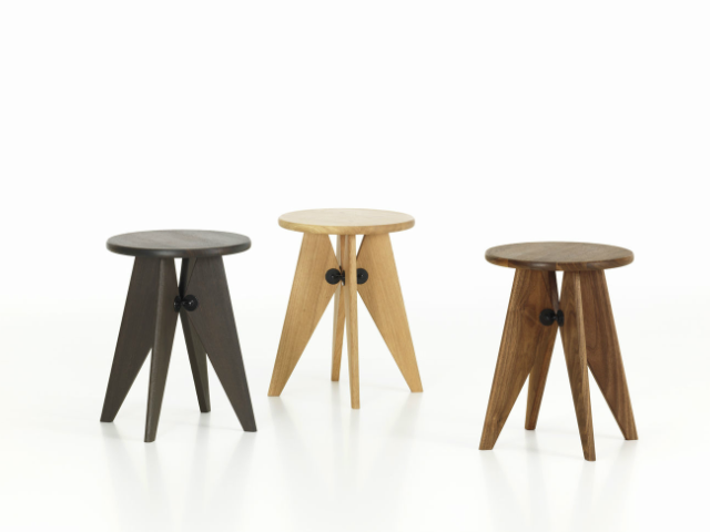 Tabouret Salvay タブレソルヴェイ vitra ヴィトラ Jean Prouve ジャン・プルーヴェ ソリッド 無垢材 スツール