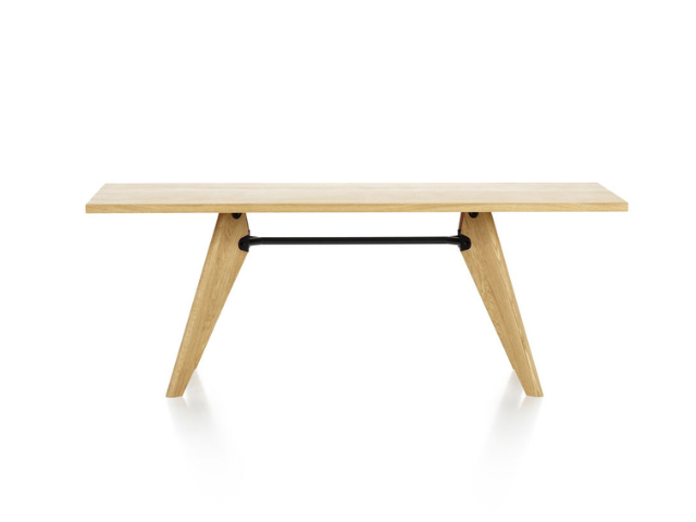 Table Solvay テーブル ソルヴェイ ダイニングテーブル ラウンド vitra ヴィトラ ジャン・プルーヴェ 無垢材