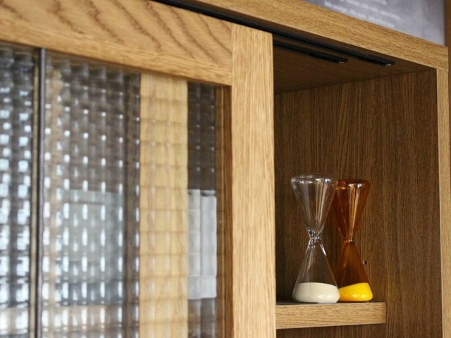 cadeal slide glass cabinet high カデルスライドガラスキャビネットハイ a.depeche アデペシュ/キャビネット