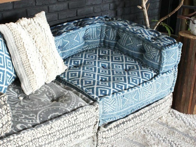 block multi sofa corner NOS blue ブロックマルチソファコーナー NOSブルー a.depeche アデペシュ/ソファ