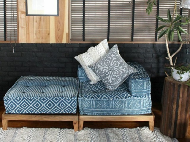 block multi sofa corner NOS blue ブロックマルチソファコーナー NOSブルー a.depeche アデペシュ/ソファ