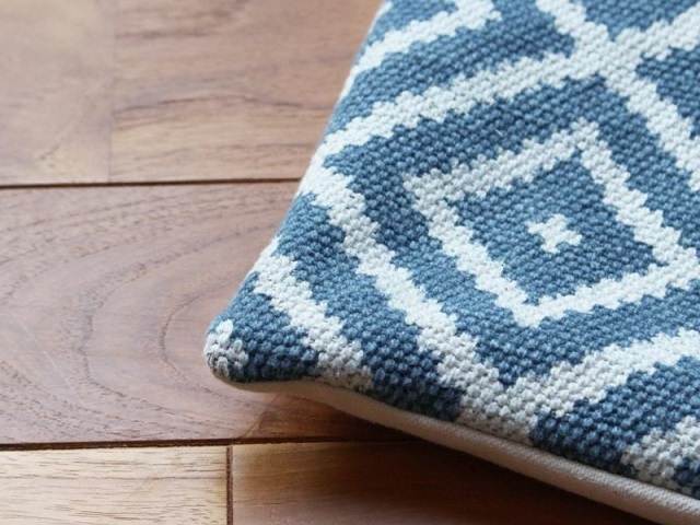 BMS cushion cover NOS blue 【2枚セットでの販売】 BMS クッション