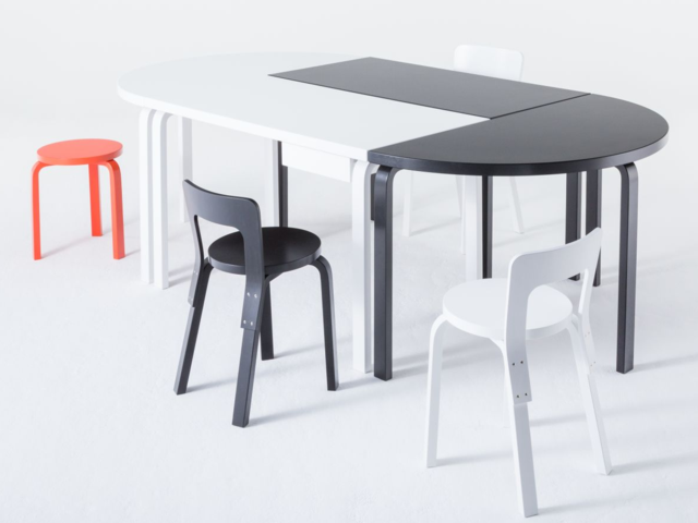 Alvar Aalto アルヴァアアルト　95　半円テーブル Alvar Aalto(アルヴァ・アアルト) 95 半円テーブル Artek