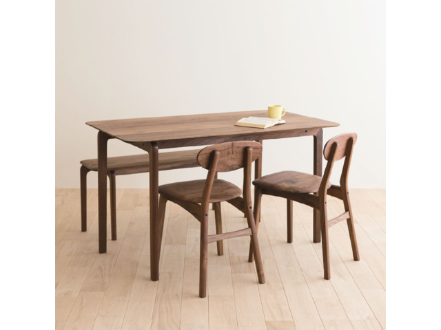 LISCIO リッショ ダイニングテーブル 126 DENTOU KOUGEI 伝統工芸 無垢材 森宣雄 小ぶり