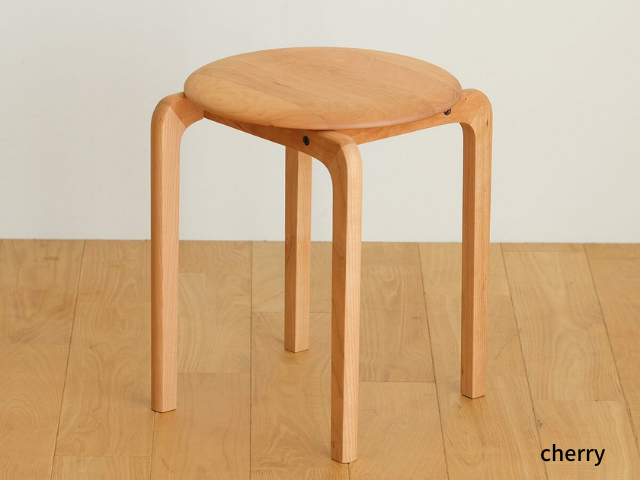 LISCIO リッショスツール 4本脚 DENTOU KOUGEI 伝統工芸/森宣雄 スタッキング 無垢材