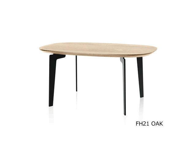 JOIN TABLE ジョインテーブル FRITZ HANSEN フリッツ・ハンセン/楕円形 オーク ブラック スチール