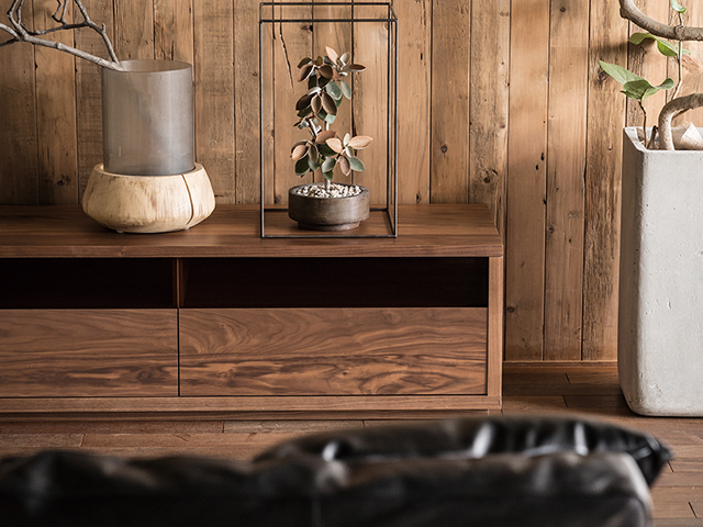 【開梱設置無料】Premium TVボード WOOD ガラス プレミアム 冨士ファニチア／テレビ ナチュラルモダン