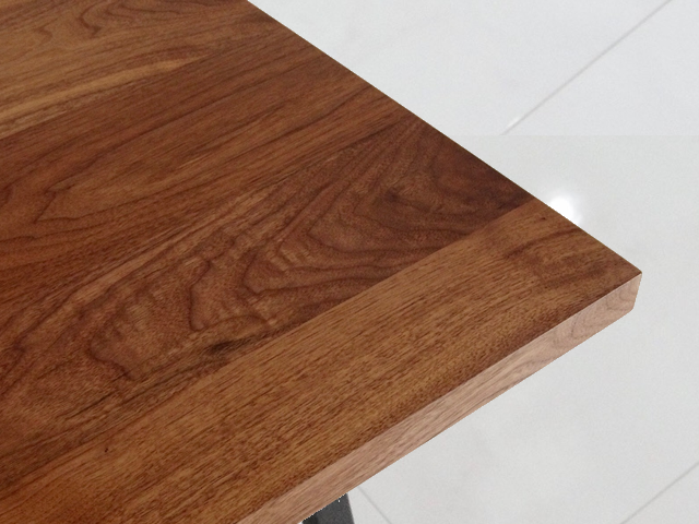 DT03ダイニングテーブル/25mm天板節有り HTD FURNITURE 無垢 スチール