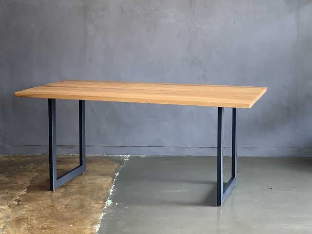 DT03ダイニングテーブル/25mm天板節有り HTD FURNITURE 無垢 スチール