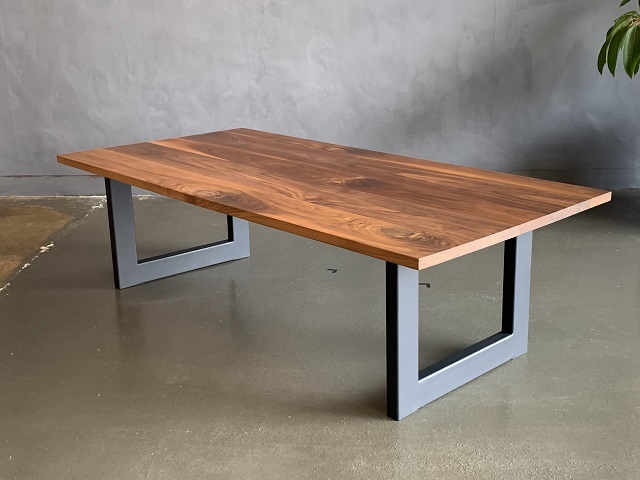 CT03センターテーブル/25mm天板節有り  HTD FURNITURE 無垢 スチール