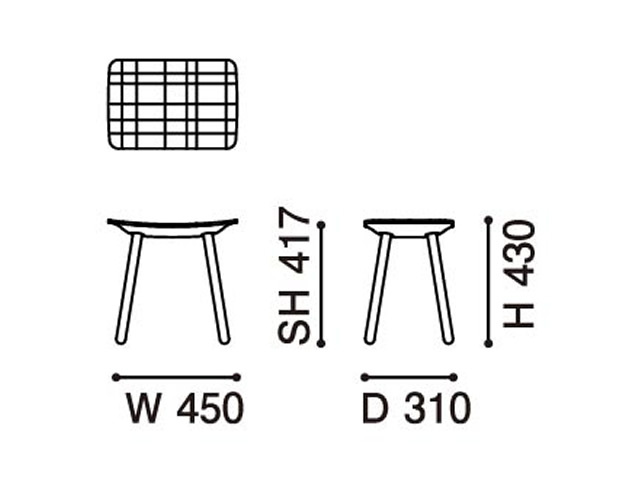 COLOUR STOOL カラースツール KARIMOKU NEW STANDARD カリモク