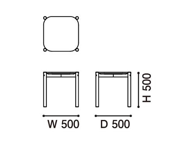 CASTOR LOW TABLE 50/100 キャストールローテーブル50/100