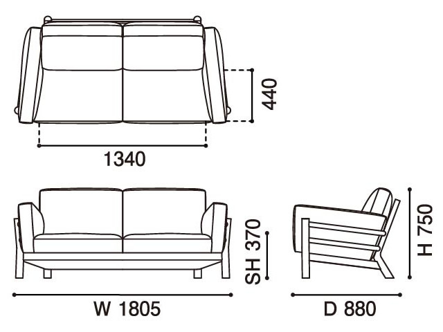 CASTOR SOFA 2-SEATER キャストールソファ2人掛け KARIMOKU NEW STANDARD カリモクニュースタンダード／ソファ BIG-GAME