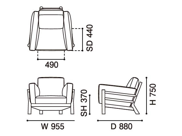 CASTOR SOFA 1-SEATER キャストールソファ1人掛け KARIMOKU NEW STANDARD カリモクニュースタンダード／ソファ BIG-GAME