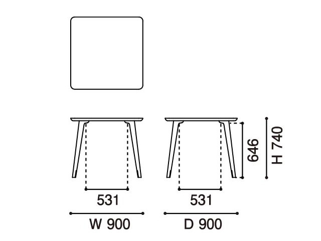 SCOUT TABLE 90 スカウトテーブル90 KARIMOKU NEW STANDARD カリモクニュースタンダード