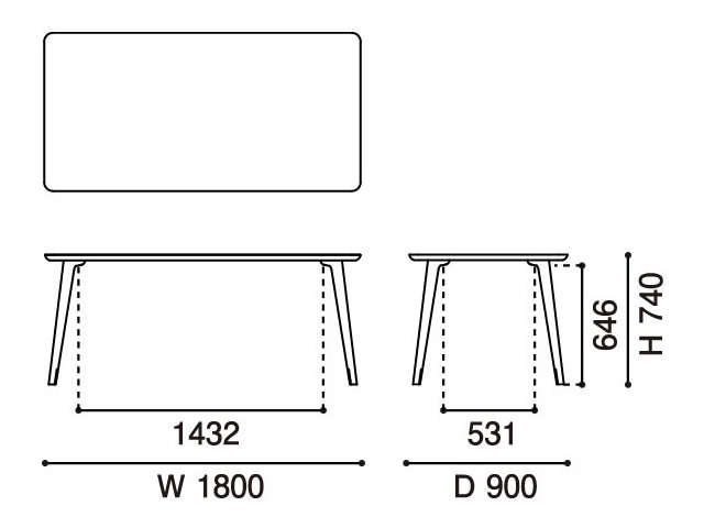 SCOUT TABLE 180 スカウトテーブル180 KARIMOKU NEW STANDARD カリモクニュースタンダード