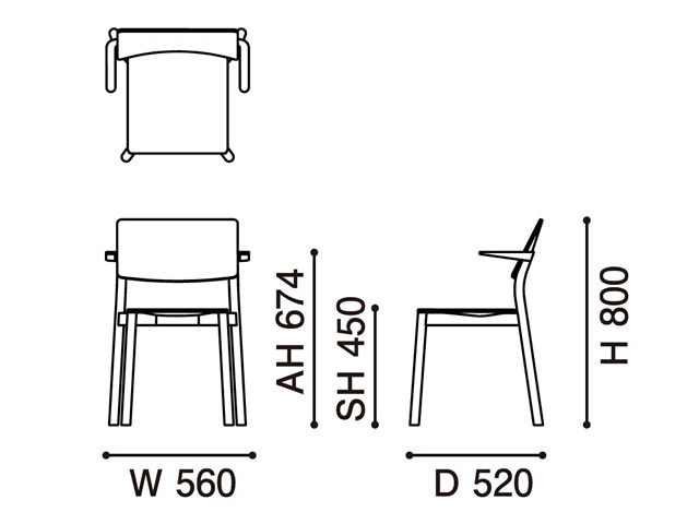 PANORAMA ARMCHAIR パノラマアームチェア KARIMOKU NEW STANDARD カリモクニュースタンダード／椅子 ゲッケラー・ミヘルス