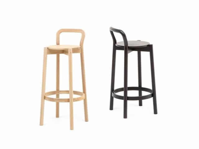 CASTOR BARSTOOL WITH BACKREST HIGH/LOW キャストールバースツールバックレスト KARIMOKU NEW STANDARD カリモクニュースタンダード