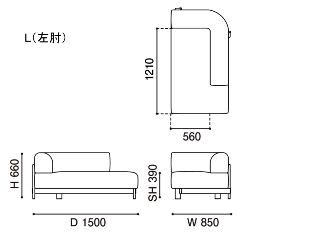 ELEPHANT SOFA CHAISELONGUE R/L エレファントソファシェーズロング右肘/左肘 KARIMOKU NEW STANDARD カリモクニュースタンダード