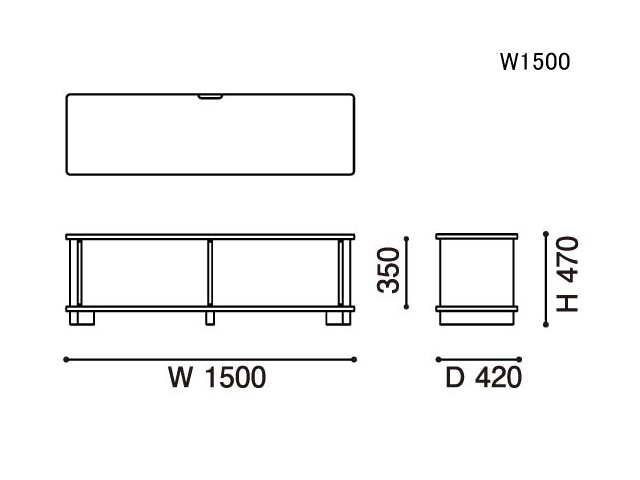 PROP TV-BOARD 150/200 プロップテレビボード KARIMOKU NEW STANDARD カリモクニュースタンダード