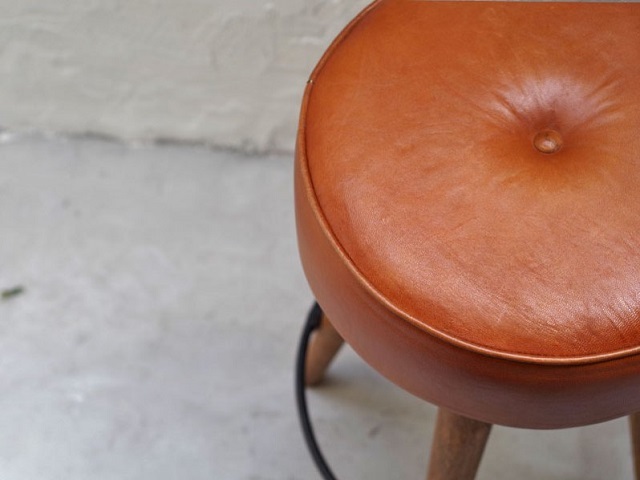 SF LEATHER HIGH STOOL SFレザーハイスツール LIFE FURNITURE ライフファニチャー