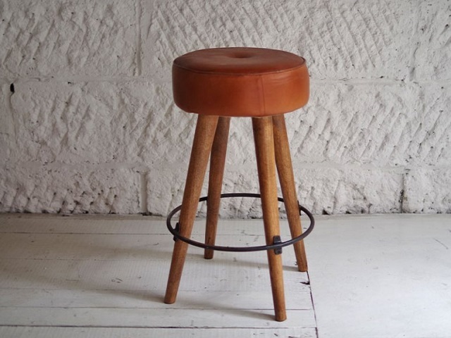 SF LEATHER HIGH STOOL SFレザーハイスツール LIFE FURNITURE ライフファニチャー