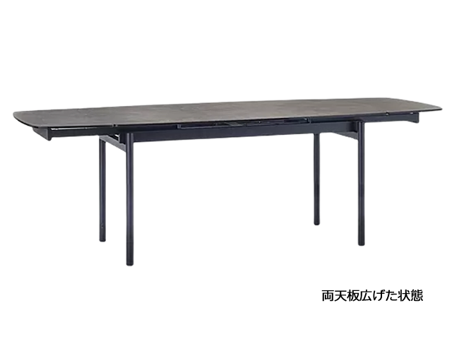 MOLTO extension table モルト エクステンション テーブル セラミック moda en casa モーダエンカーサ/延長式 ブラックメタル