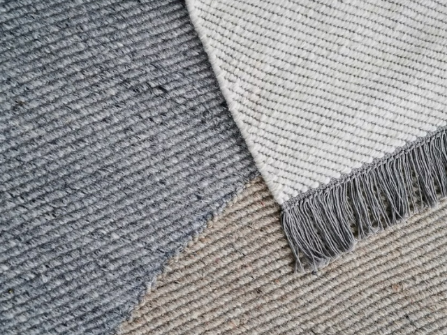 moda en casa グレー シャギーラグ