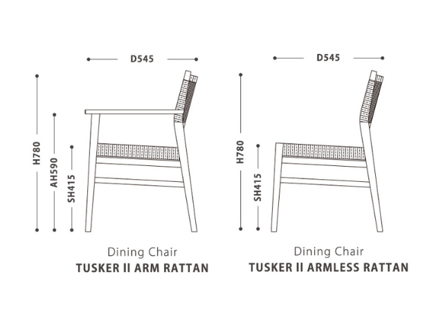 Dining Chair TUSKER Lattan ダイニングチェア タスカ― ラタン NOWHERE LIKE HOME ノーウェアライクホーム
