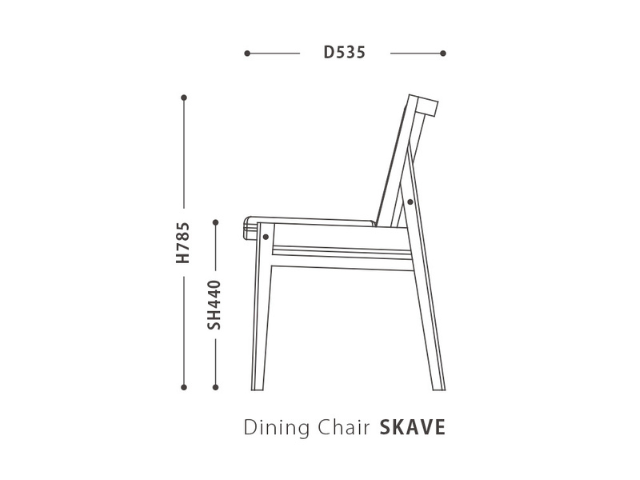 Dining Chair SKAVE ダイニングチェア スケイブ NOWHERE LIKE HOME ノーウェアライクホーム