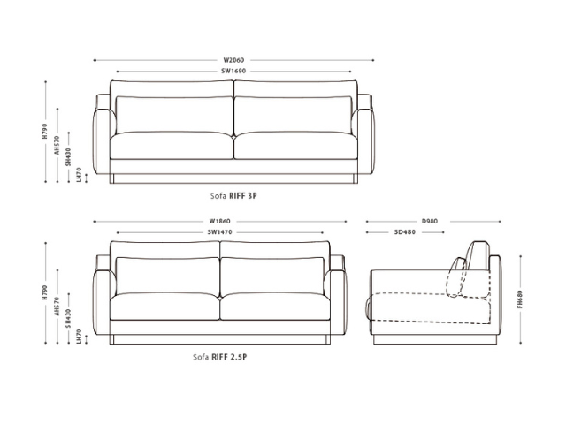 SOFA RIFF ソファ リフ NOWHERE LIKE HOME ノーウェアライクホーム