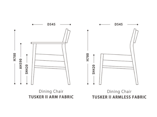 Dining Chair TUSKER Fabric ダイニングチェア タスカ― ファブリック NOWHERE LIKE HOME ノーウェアライクホーム