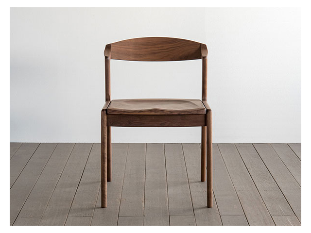 ユナ セミアームチェア ウッド SIKI FURNITURE シキファニチア／椅子
