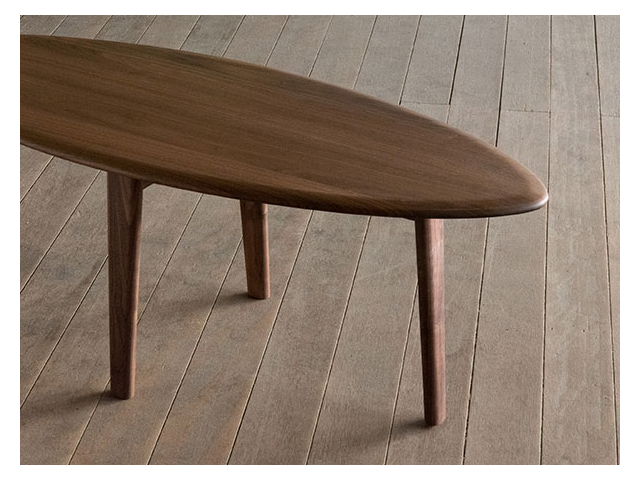 ユーロ リビングテーブル SIKI FURNITURE シキファニチア/楕円形テーブル