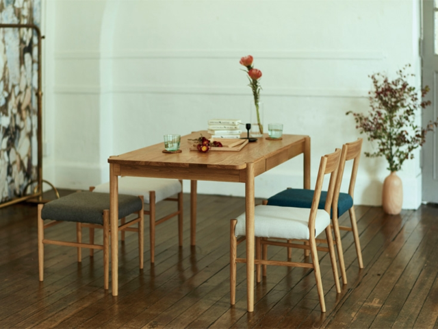 dent dining table デントダイニングテーブル SIEVE シーブ/オーク
