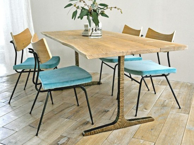 T LEG DINING TABLE Tレッグダイニングテーブル SQUARE ROOTS
