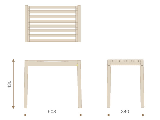 TENSION STOOL テンション スツール TEORI テオリ
