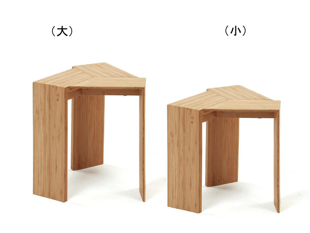 TRIANGLE STOOL 三角 スツール TEORI テオリ 竹 和 スタッキング