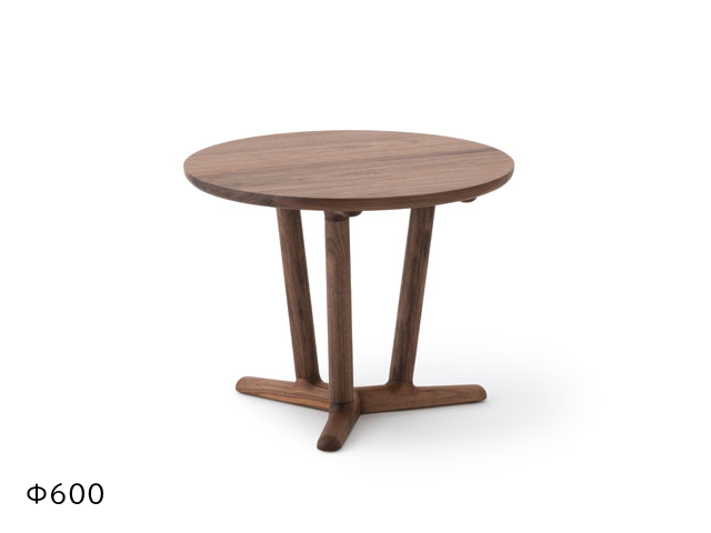 ラウンジテーブル ラウンド イストク 椅子徳製作所 山田佳一朗 木製 丸 サイドテーブル