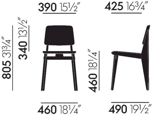 Chaise Tout Bois シェーズトゥボア Jean Prouve ジャン・プルーヴェ STANDARD スタンダード 椅子 チェア