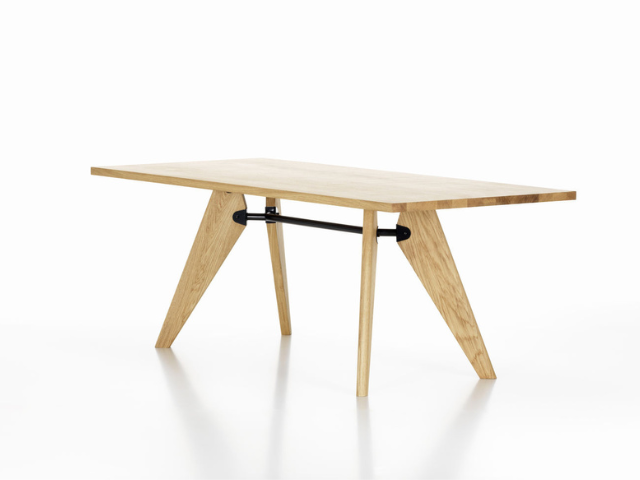Table Solvay テーブル ソルヴェイ ダイニングテーブル ラウンド vitra ヴィトラ ジャン・プルーヴェ 無垢材