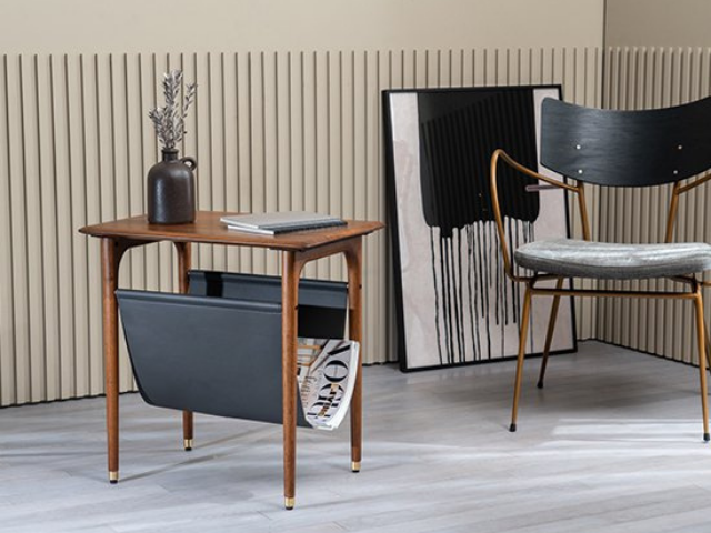 JULIE SIDE TABLE WITH MAGAZINE RACK ジュリーサイドテーブルマガジンラック XANDER DESIGNS サンダーデザイン